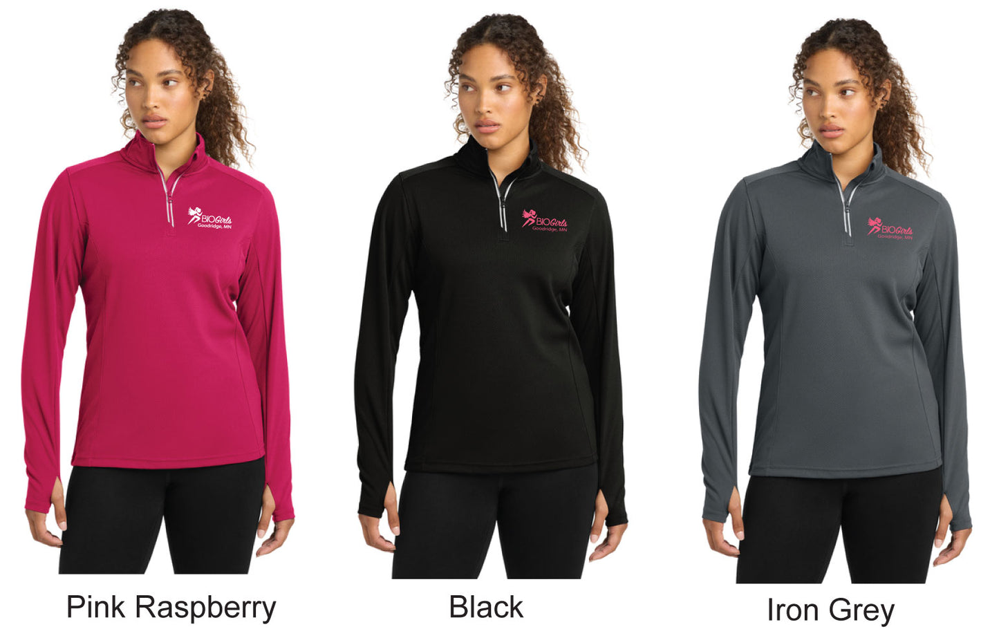 Sport-Tek® Women's Sport-Wick® Textured 1/4-Zip Pullover