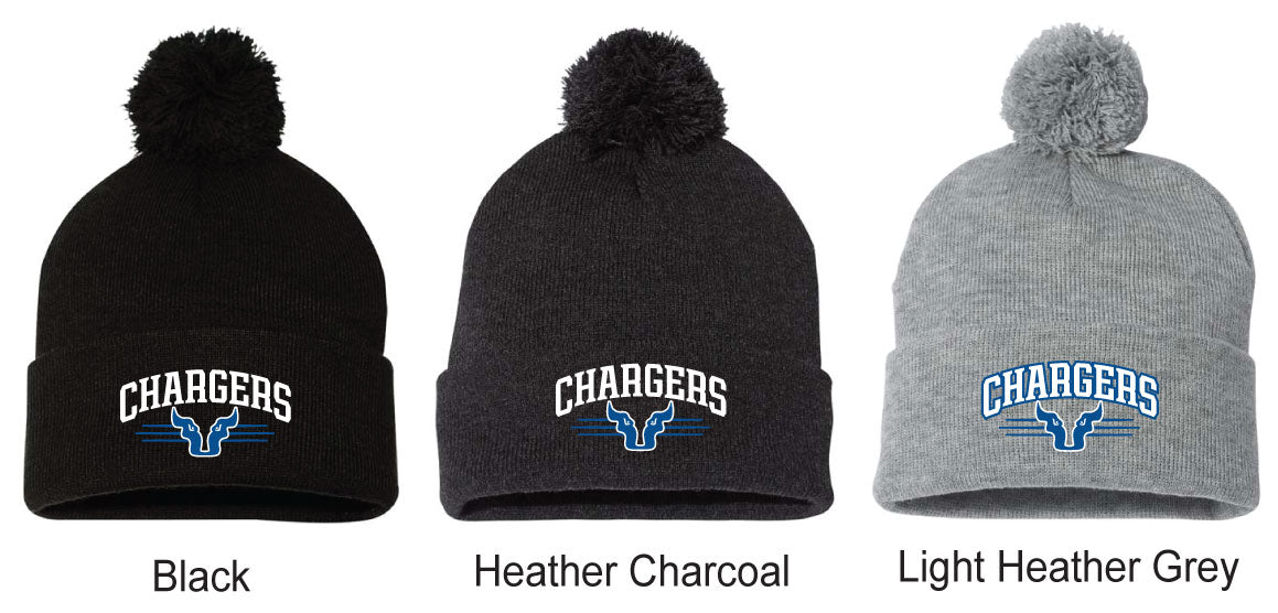 Sportsman 12" Pom-Pom Cuffed Beanie