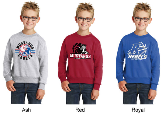 Port & Company® Youth Core Fleece Crewneck Sweatshirt