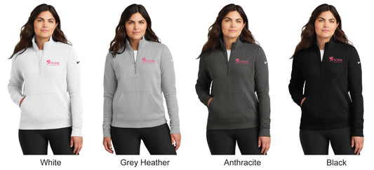 Nike Women's Club Fleece Sleeve Swoosh 1/2-Zip