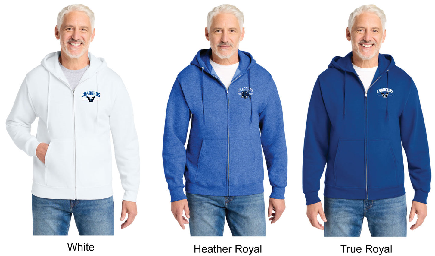Port & Co Core Fleece Full-Zip Hooded Sweatshirt