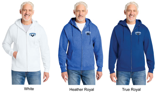 Port & Co Core Fleece Full-Zip Hooded Sweatshirt