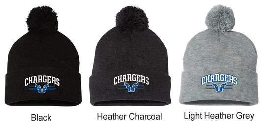 Sportsman 12" Pom-Pom Cuffed Beanie