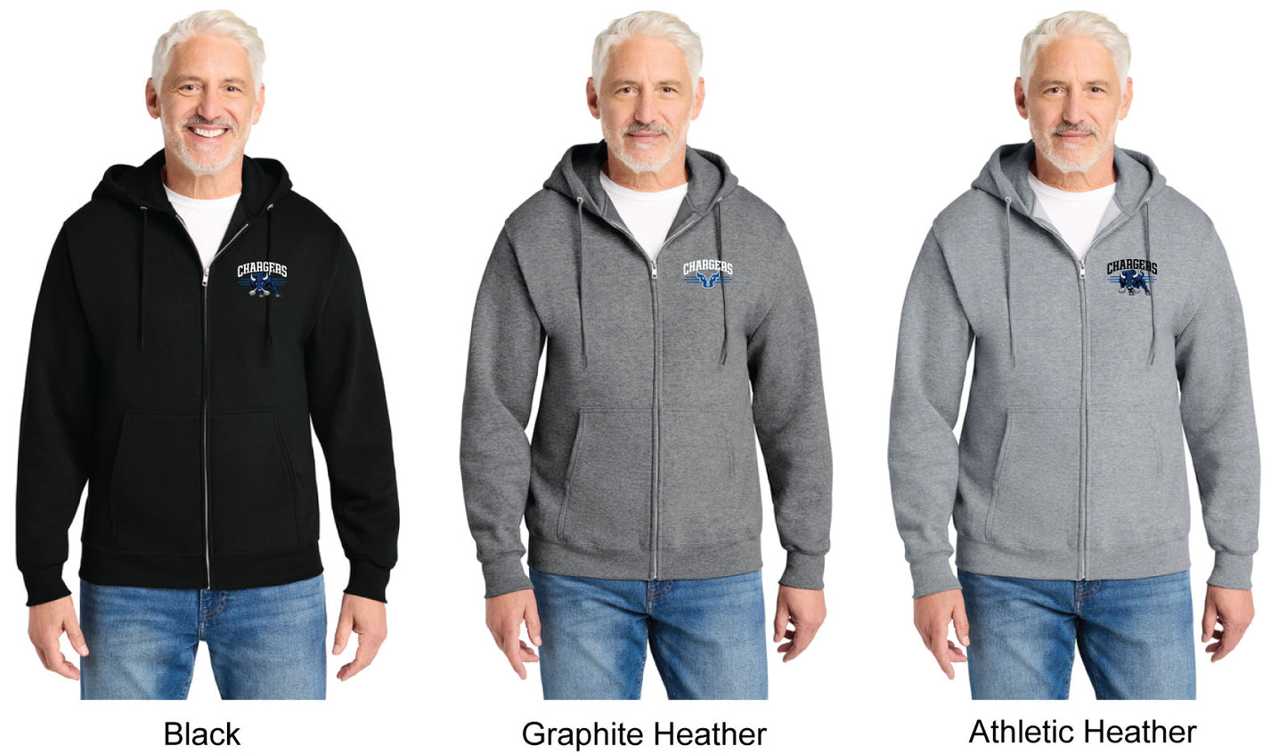 Port & Co Core Fleece Full-Zip Hooded Sweatshirt