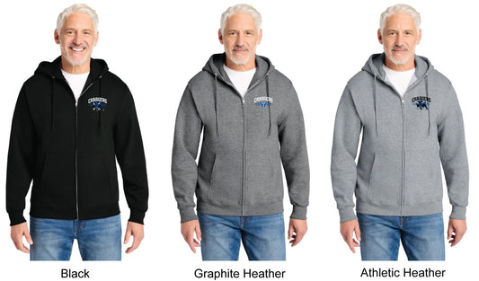 Port & Co Core Fleece Full-Zip Hooded Sweatshirt