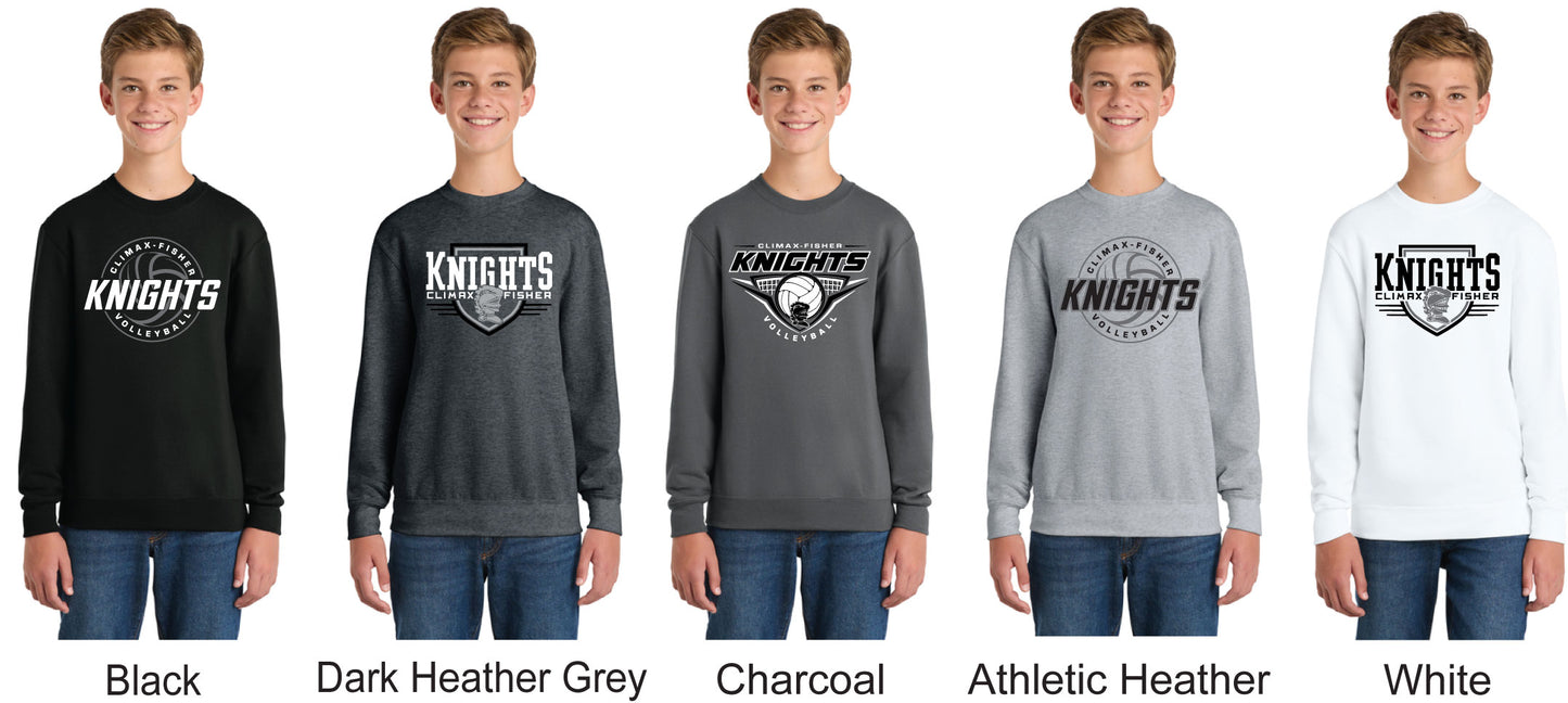 Port & Co® Youth Core Fleece Crewneck Sweatshirt