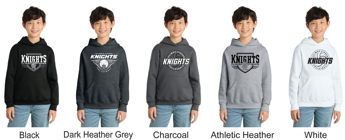 Port & Co® Youth Core Fleece Pullover Hooded Sweatshirt