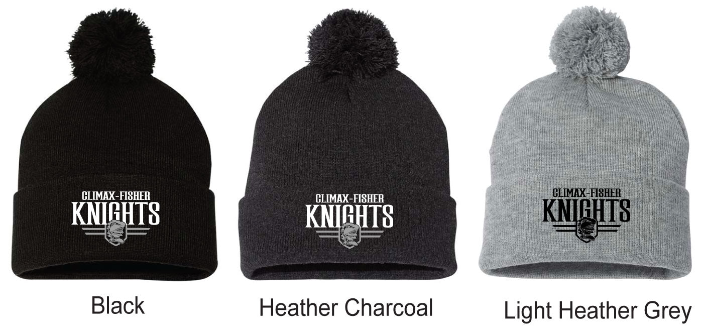 Knights Sportsman 12" Pom-Pom Cuffed Beanie