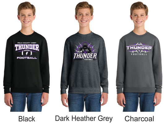 Port & Co® Youth Core Fleece Crewneck Sweatshirt