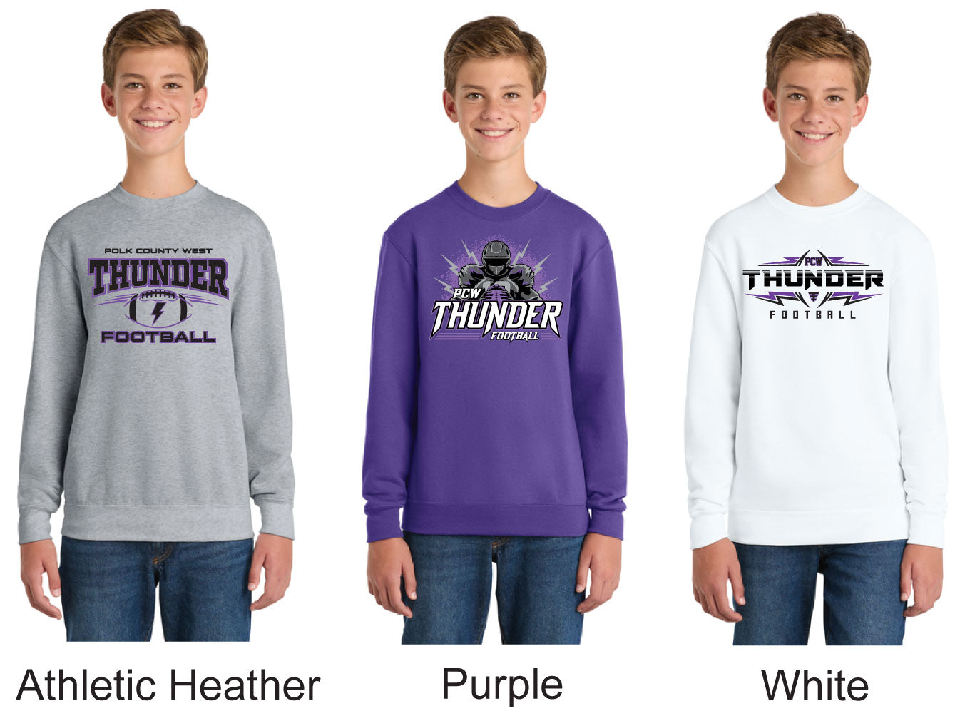 Port & Co® Youth Core Fleece Crewneck Sweatshirt