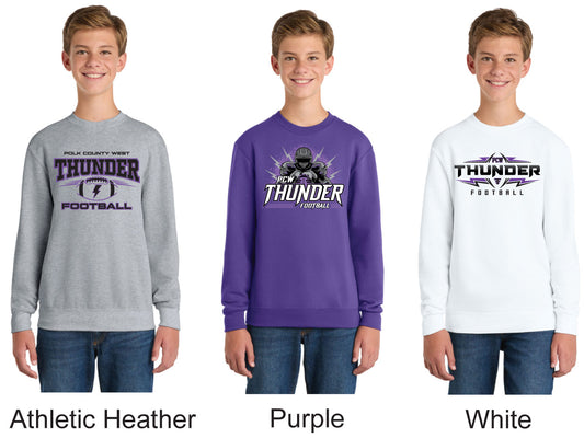 Port & Co® Youth Core Fleece Crewneck Sweatshirt