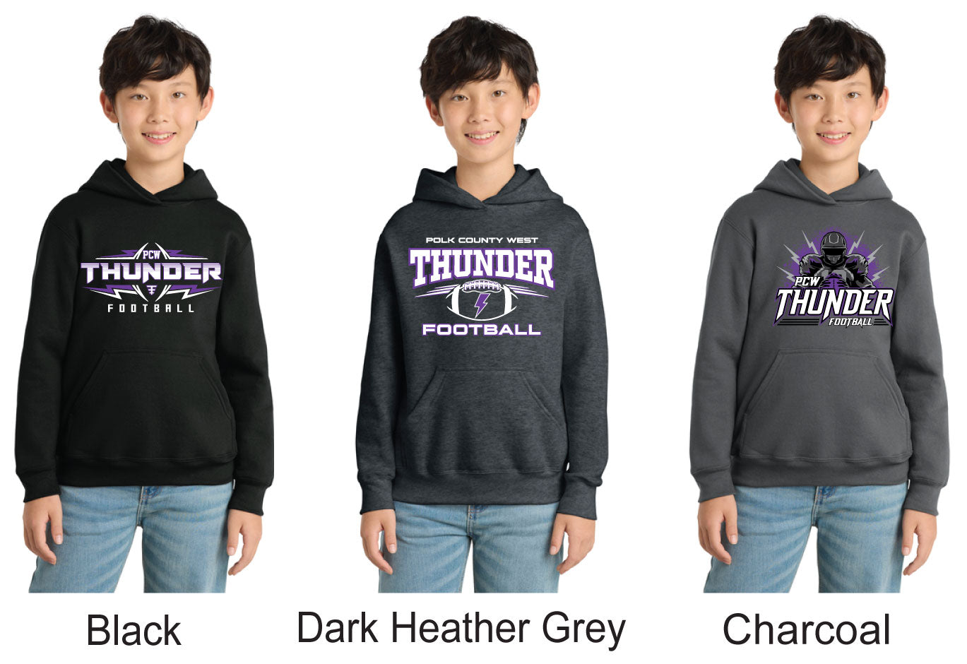 Port & Co® Youth Core Fleece Pullover Hooded Sweatshirt