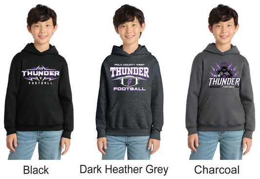 Port & Co® Youth Core Fleece Pullover Hooded Sweatshirt