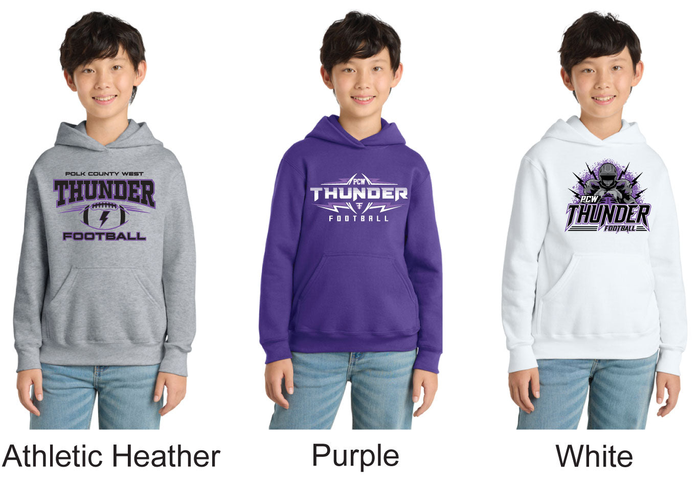 Port & Co® Youth Core Fleece Pullover Hooded Sweatshirt