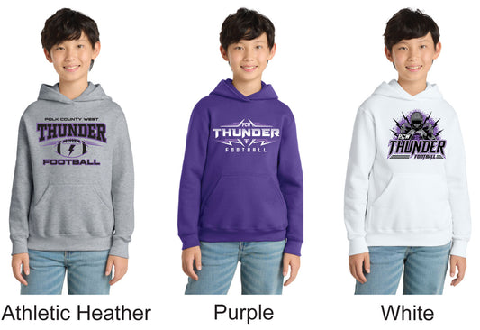 Port & Co® Youth Core Fleece Pullover Hooded Sweatshirt