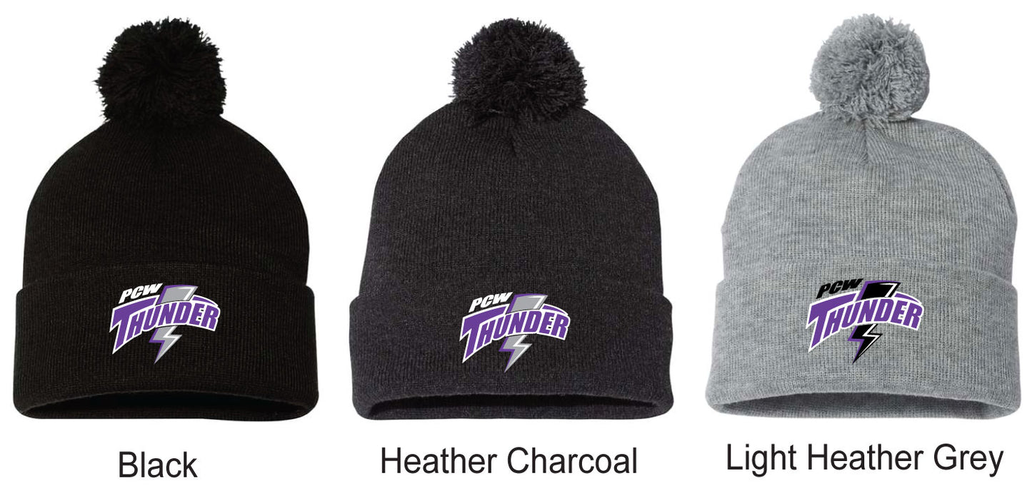 Sportsman 12" Pom-Pom Cuffed Beanie