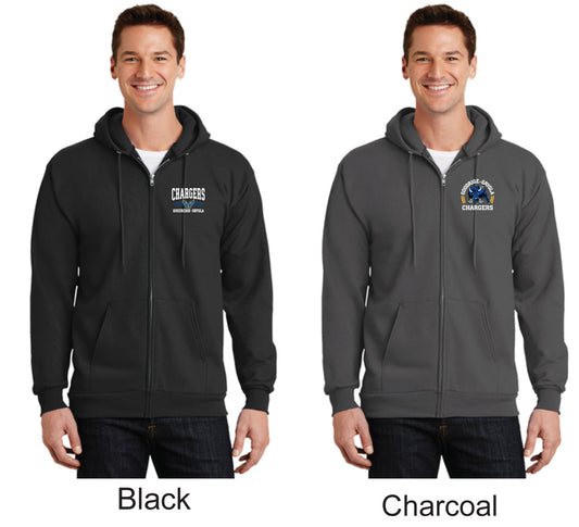 Tall Port & Company® Essential Fleece Full-Zip Hooded Sweatshirt